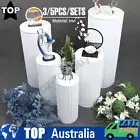 3/5x Metal Wedding Plinths Cylinder Pedestal Stand Ripple Cake Dessert Display