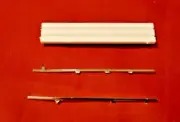 Model Car Parts AMT Push Bumper with Chrome Strips 1/25