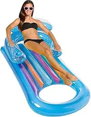 Pool Floats Adult,Water Inflating Lounger | Splash-Proof Inflatable Floats Lounger for Lake, Beach, Backyard, Poolside, Camping, Vacation