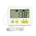 Temp Meter Large Digital Display Thermometer with Probes Sensor & Alarm