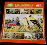 NEW SEALED White Mountain 750 pc multipicture puzzle Songbirds 18"x24" #590W