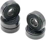 DSJATPX 8Pcs ABEC11 608 2RS Inline Roller Skate Wheel Bearing 608 RS Anti Rust Skateboard Ball Bearings 608RS Red Sealed 8x22x7 mm