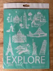 Chalk Couture Explore The World Club Size B Transfer Stencil 8x10 Retired