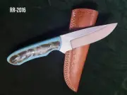 New Handmade Custom Skinner Knife, Stainless Steel Blade, Full Tang, Fixed Blade