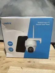 Reolink Surveillance Camera 4MP Battery Pan Tilt Outdoor Argus PT & Solar Panel