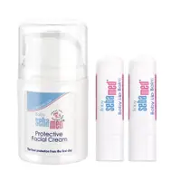 在飛比找蝦皮商城優惠-施巴 Sebamed 嬰兒全效柔護面霜 50ml+嬰兒護唇膏