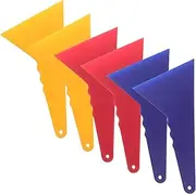 iplusmile 6Pcs Car Vinyl Wrap Squeegee Durable Auto Film Scraper for Window Decals Wallpaper Application Removal Flexible Design Easy Storage