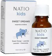 Natio Australia Kids Sweet Dreams Essential Oil Blend 15ml - Essential Oils Safe for Kids - Lavender, Chamomile & Sweet Orange Pure Essential Oils - Vegan Friendly & Made in Australia