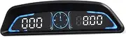 OSALADI Digital Motorcycle Speedometer Car Dashboard Clock Speed Navigation Alerts Safety