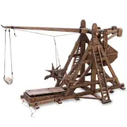 The Mini Counterweight Trebuchet Europe Medieval Siege Equipment Chariot Cata...