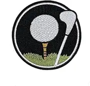 3.5" Golf Iron on Patch - Versatile Iron On Patches for Jackets, Clothing, Dress, Jeans, Hat, Backpack
