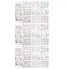 3 Sheets Nail Art Sticker Mixed Pattern Manicures Christmas Party Decoration
