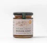 Zea Gourmet Raw Manuka Honey Manuka Honey MGO 200+, 250g | Raw, Unfiltered, Flinders Island Tasmania – Cold-Extracted, Organic, Single-Origin