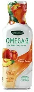 Melaleuca Omega 3 Crème Delight Peach Mango Tango 12oz Bottle