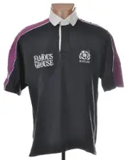 SCOTLAND RUGBY UNION SHIRT COTTON OXFORD FAMOUS GROUSE M