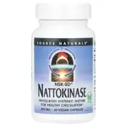 2 X Source Naturals, NSK-SD�, Nattokinase , 200 mg, 60 Vegan Capsules