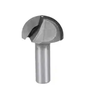 Router Bit 1/2" Shank 1-3/8" Cutting Dia Core Box 2 Flutes Carpentry Cutter Tool