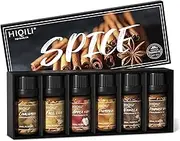 HIQILI Fragrance Oil, Spice Scented Oil 6x10ml for Candle Making Soap Slime, Fall Essential Oils for Diffuser Home, Cinnamon Pumpkin Vanilla Apple Cider Harvest Spice Fall Leaf