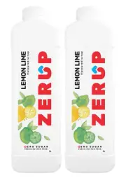 Zerup Zero Sugar / Sugar Free Lemon Lime Syrup ( 1 Litre ) 2 Pack