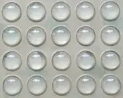100x Adhesive Cabinet Door Drawer Clear Silicone Bumper Pads Feet Dots 7x1.5 mm