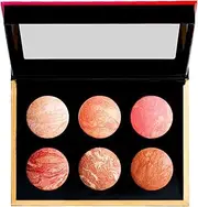 Peach Patrol Baked Blush | Highlighter + Blush with Shimmering Gold-Peach Glow | Vitamin E & Jojoba Seed Oil | Vegan & Paraben-free (8g)