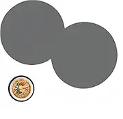 2 Pack 12 Inch Round Silicone Microwave Mats,WizeFolk Non-Stick Heat Resistant Baking Mat,Heat Resistant Pad,Oven Mat,BPA-Free Multipurpose Kitchen Tool for Baking, Cooking and Splatter Guard(Grey)