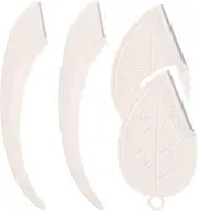 VICASKY 4pcs Eyebrow Shavers Portable Facial Razors for Women Safe Hair Trimming for Home Salon Use Lightweight Design for Easy Carrying