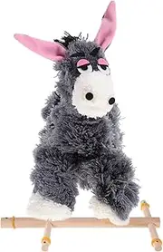 HAWILLOSCH Animals Marionette Puppet Fun Plush Donkey Puppet Show for Interactive Soft for Year Old Great for Performances and Parent Activities