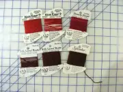 6 Cards - Assorted Lot of Rainbow Gallery - reds
