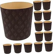 Generic 25pcs Small Cake Paper Liners Greaseproof Baking Cups for Muffins Cupcakes and Breads Stylish Wrappers for Parties Weddings and Treats Versatile