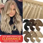 Micro Beads Link Hair Extensions Micro Ring Loop Tip Remy Human Hair Thick 200g