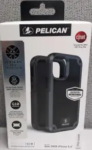 Pelican G10 Shield Case + Holster - iPhone 12 mini-Black-New