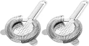 Bar Strainer Cocktail | Stainless Steel Bar Strainer for Bartending | Bartender Filter Supply Ice Filter Tool for Home, Kitchen, Restaurant, Camping