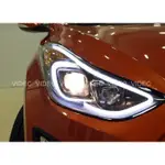 巨城汽車精品 HID 大燈 現代 12-17 皆可安裝 ELANTRA EX 鋒芒版 雙魚眼 大燈總成 光柱大燈 頭燈