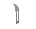 Myco Medical #12B Sterile Stainless Steel Surgical Scalpel Blade, Box of 100