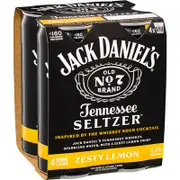 Jack Daniels & Zesty Lemon Tennessee Seltzer Can 330mL