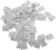 BEBEMOKO 100pcs Desiccant Packets for Food Storage Moisture Absorber Packets Safe Silica 2 Gram for Shoes Jewelry Books
