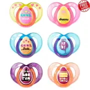 Tommee Tippee Closer to Nature Any Time Soothers 6-18M x 2 (colors may vary)
