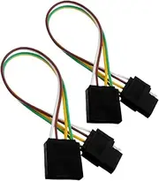 BUGUUYO 2pcs Trailer Light Adapter Pure Copper Wire Versatile Core Configuration for Trailer Wiring Connector Compliant with for Safety Cables for Towing