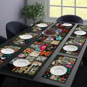 Patchwork Cotton Place Runner Mat Dining Table Traditional Home Decor Place Mat