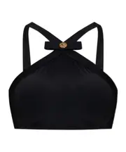 bow detail bikini top 1,2,3,4,5 black