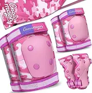 Kids Knee Pads Elbow Pads Wrist Guards Set, Protective Gear Set for Girls Boys Roller Skating Bike Cycling Skateboard Scooter