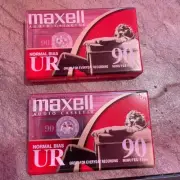 2 PACK MAXELL UR-90NORMAL BIAS BLANK CASSETTE TAPES BRAND NEW SEALED