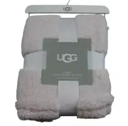 UGG Casey Frosted Pink Sherpa Fleece Baby Blanket Infant Girls Soft NWT RARE