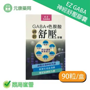 EZ GABA 神經舒壓膠囊 90粒/盒 台灣公司貨