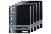 Colourhide Lecture Notebook 140 Page A4 Black Pack 5