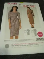 BURDA LADIES' DRESS 6485 Sewing Pattern UNCUT