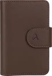[ALLIVE] Rfid Passport Holder for Travel, Women, Rfid Passport Cover Wallet, Genuine Leather Passport Holder for Travel with AirTag Hidden, Airport Essentials, Travel Gifts