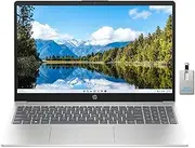 [HP] 15 Laptop, 15.6" Full HD 1920x1080 IPS Laptop, AMD Ryzen 5 7520U, 16GB RAM, 1TB PCIe NVMe SSD, Windows 11 Home, Natural Silver, Alpacatec 32GB USB Card