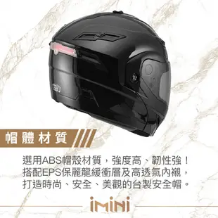 iMini SOL SM-1 素色 全罩式 安全帽 SM1 高階 彩繪 機車 摩托車 防風 安全帽 騎車 機車配件